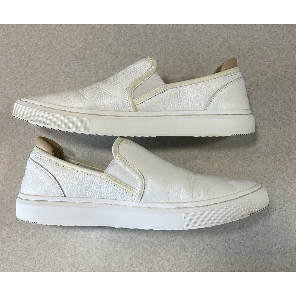 UGG Woman's Size 10 Alameda 1130779 White Cream Low Top Slip On Leather Sneaker - Picture 5 of 9